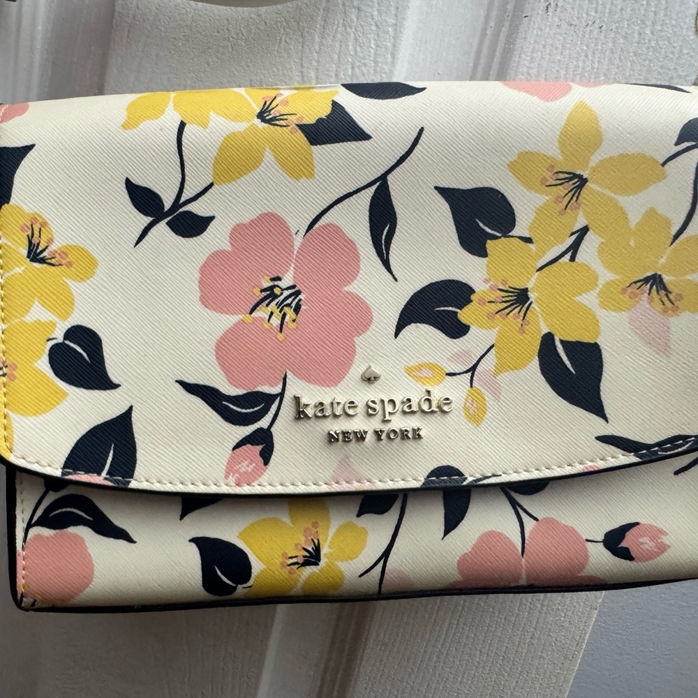 kate spade Floral Envelope Clutch — Cream, Pink & Yellow